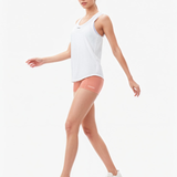 Women’s Summer Training Tank – Ribbed Fit – White – Lightweight & Breathable