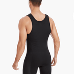 Back view of the Pontoon Performance Unisuit in black, highlighting over-the-shoulder straps, seamless construction, and double lined shorts for added comfort.