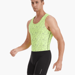 Dynamic side view of the HighViz Men’s Reflective Rowing Suit, featuring silicone-infused cuffs, reflective material, and an athletic fit ideal for rowers.