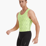 Dynamic side view of the HighViz Men’s Reflective Rowing Suit, featuring silicone-infused cuffs, reflective material, and an athletic fit ideal for rowers.