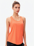 Cooling Sports Tank for Women – Coral – Ribbed Lycra Fit for Summer Training