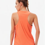 Cooling Sports Tank for Women – Coral – Ribbed Lycra Fit for Summer Training