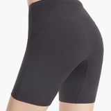 Angled back view of the Unisex Rowing Shorts (Black), featuring a double-lined seat for added comfort and durability during long rowing sessions, ideal for both men and women.