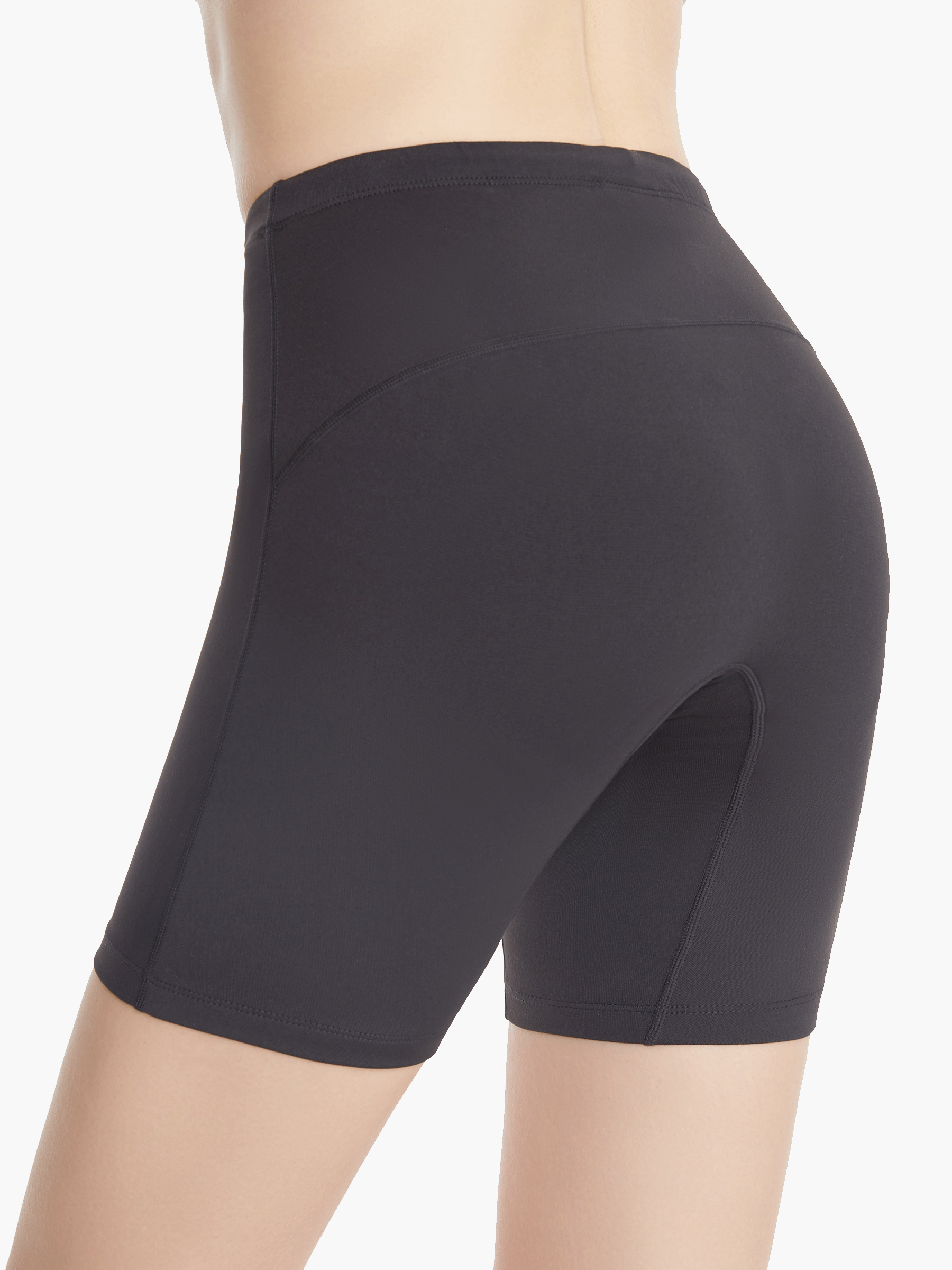 Angled back view of the Unisex Rowing Shorts (Black), featuring a double-lined seat for added comfort and durability during long rowing sessions, ideal for both men and women.