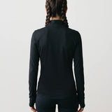 Women’s Breeze Mesh Quarter Zip – Lightweight Performance Top – Black