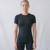 Women’s Rowing Baselayer UV Tee – Short Sleeve – SolarShield (Black)