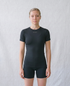 Women’s Rowing Baselayer UV Tee – Short Sleeve – SolarShield (Black)
