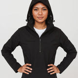 Women’s Rowing Spray Jacket – SprayShield Pro – Black Lightweight Water-Resistant Outerwear