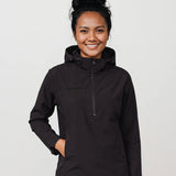 Women’s Rowing Spray Jacket – SprayShield Pro – Black Lightweight Water-Resistant Outerwear