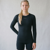 Women’s Rowing Baselayer UV Tee – Long Sleeve – SolarShield - Black