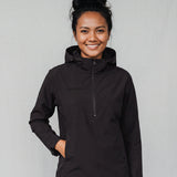Women’s Rowing Spray Jacket – SprayShield Pro – Black Lightweight Water-Resistant Outerwear