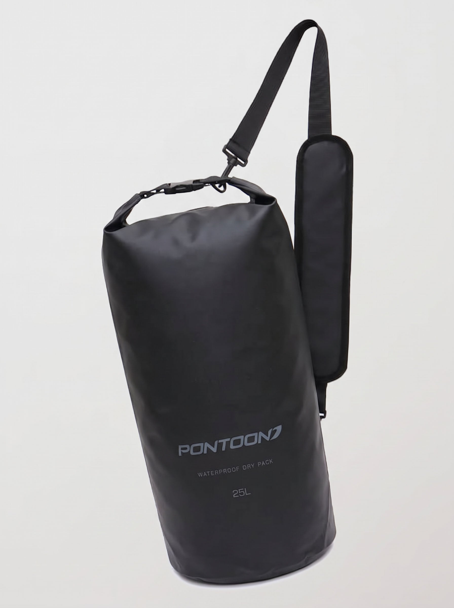 Pontoon 25L Waterproof Dry Pack, Black