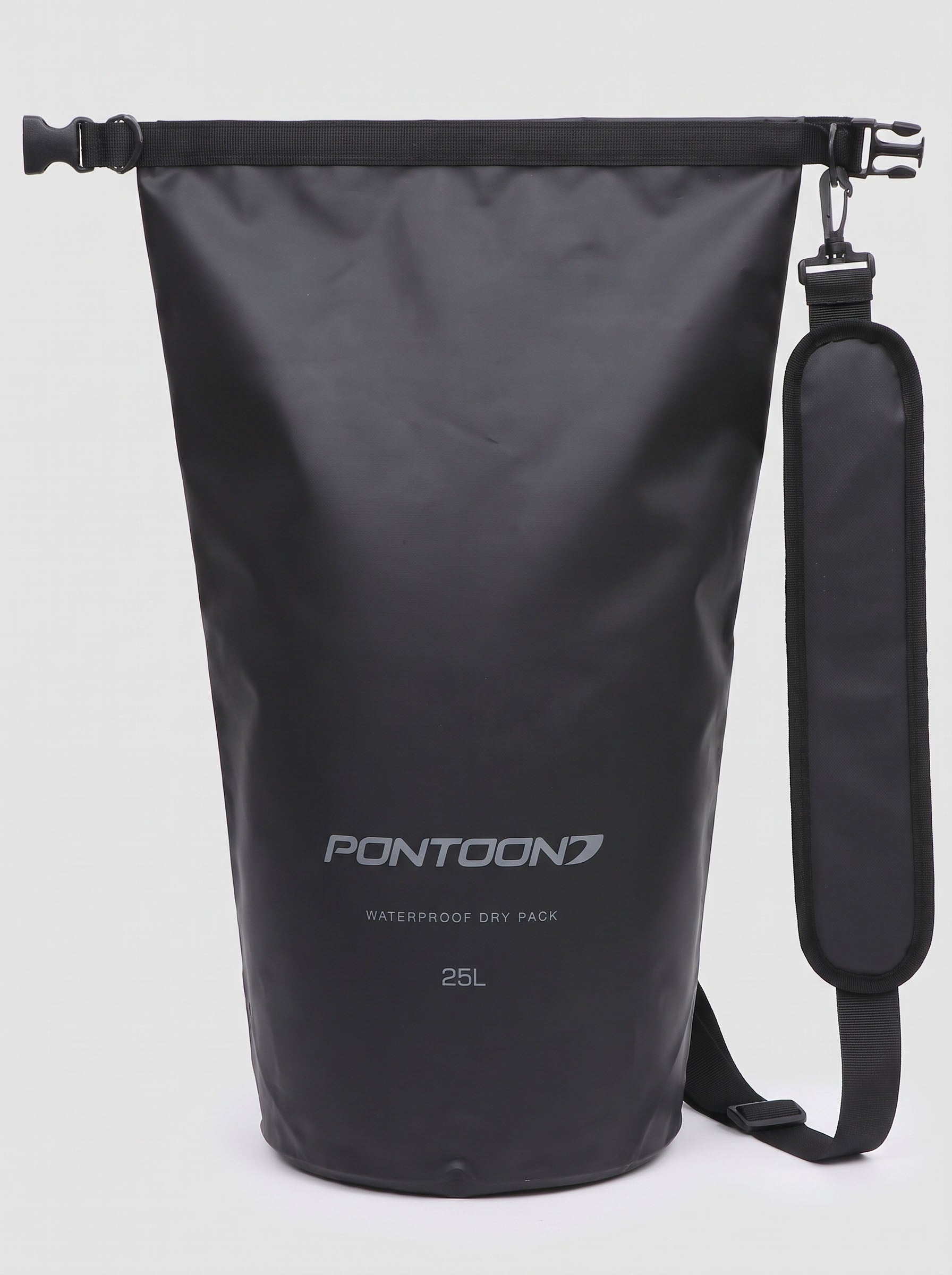 Pontoon 25L Waterproof Dry Pack, Black, view 2