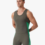 Men’s Rowing Unisuit – Standard Fit – Green – Performance Lycra All-in-One