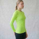 Women’s Rowing Baselayer UV Tee – Long Sleeve – SolarShield - High Viz