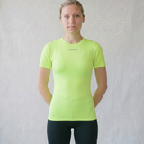 Women’s Rowing Baselayer UV Tee – Short Sleeve – SolarShield (High Viz)