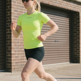 Women’s Rowing Baselayer UV Tee – Short Sleeve – SolarShield (High Viz)