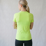 Women’s Rowing Baselayer UV Tee – Short Sleeve – SolarShield (High Viz)