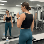 Women’s High Waisted Leggings, Marine, view 2