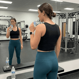 Women’s High Waisted Leggings, Marine, view 2