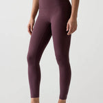 Women's High Waisted Leggings, Plum