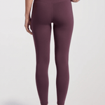 Women's High Waisted Leggings, Plum, view 3