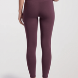 Women's High Waisted Leggings, Plum, view 3