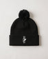 Pom Pom Beanie - Black