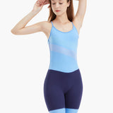 Side view of the Regatta Pro Women’s Elite Rowing Suit, showcasing over-the-shoulder straps and flattering design for a secure fit during rowing.