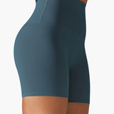 Freestyle High Waisted Shorts (Teal)