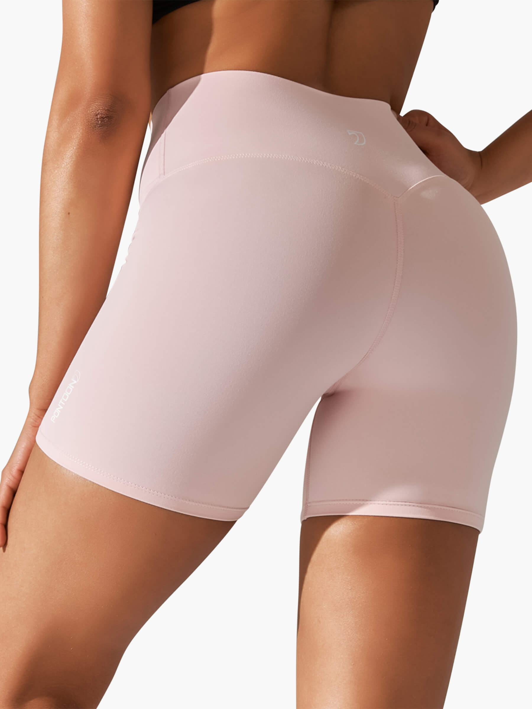 Freestyle High Waisted Shorts (Pink)