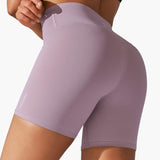 Freestyle High Waisted Shorts (Lilac)