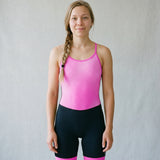 Hot Pink Strappy Rowing Unisuit