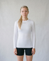Women’s Rowing Baselayer UV Tee – Long Sleeve – SolarShield (White)