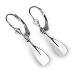 Rowing Hanging Earrings: Small Blade - Strokeside Designs rowing gifts - rowing jewellery