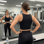 Women’s High Waisted Leggings, Black, view 4