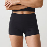Freestyle High Waisted Shorts (Black)