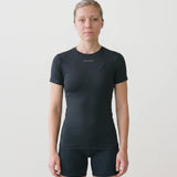 Women’s Rowing Baselayer UV Tee – Short Sleeve – SolarShield (Black)
