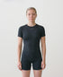 Women’s Rowing Baselayer UV Tee – Short Sleeve – SolarShield (Black)