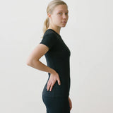 Women’s Rowing Baselayer UV Tee – Short Sleeve – SolarShield (Black)