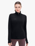 Women’s Breeze Mesh Quarter Zip – Lightweight Performance Top – Black