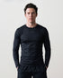 Men’s Rowing Baselayer – Long Sleeve UV Tee – SolarShield – Black