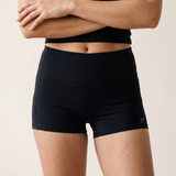 Freestyle High Waisted Shorts (Black)