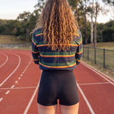 Freestyle High Waisted Shorts (Black)
