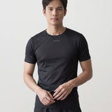 Men’s Rowing Baselayer Tee – Short Sleeve – SolarShield – Black UV Top