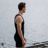 Men’s Rowing Unisuit – Standard Fit – Black – Performance Lycra All-in-One