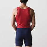 Men’s Rowing Unisuit – Varsity Sash – Carmine Red and Ivory