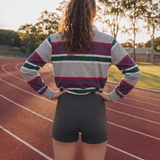Freestyle High Waisted Shorts (Charcoal)