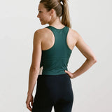 Ladies Rowing Unisuit – Varsity Sash – Forest Green and Ivory