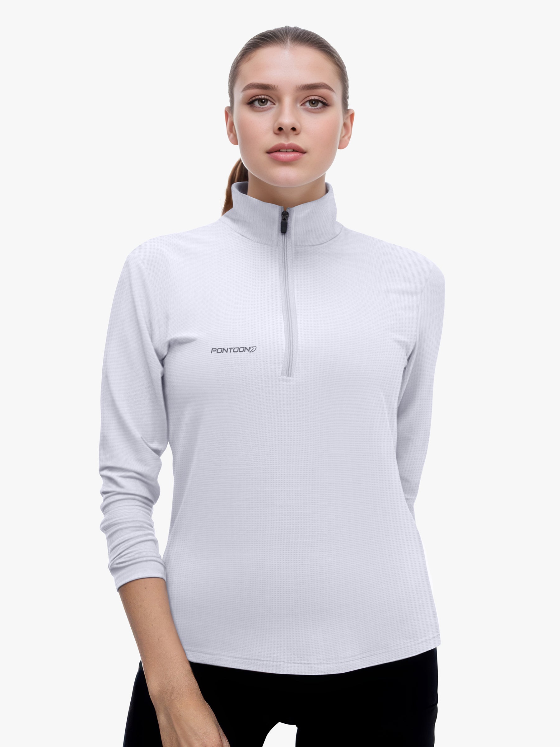 Pontoon Breeze Mesh ¼ Zip - Black